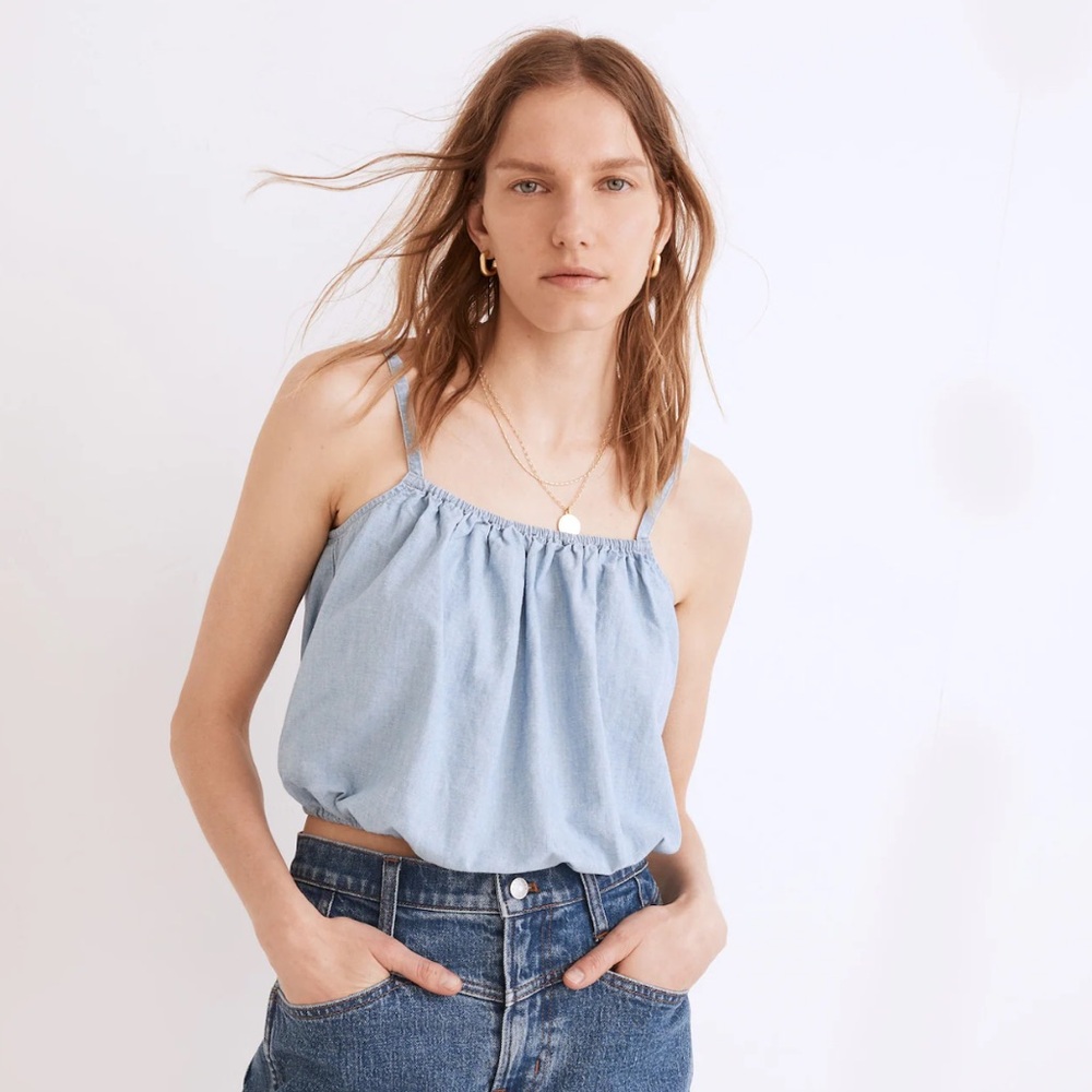 Madewell Chambray Meriden Top Sz. M